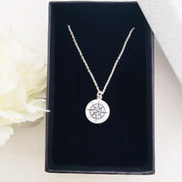 Thumbnail for 950 Silver Compass Necklace