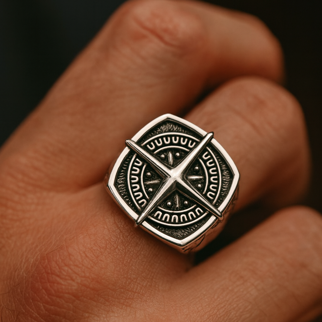 Compass Ring - Plata 950