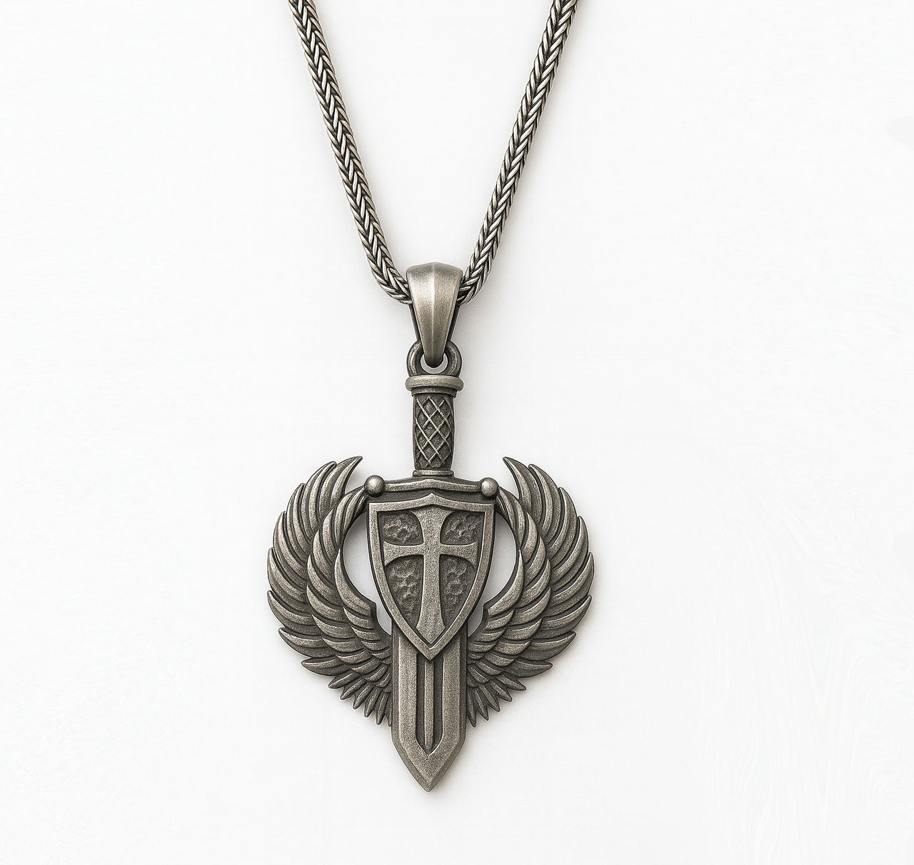 Warrior of Faith – Archangel Michael Shield Pendant