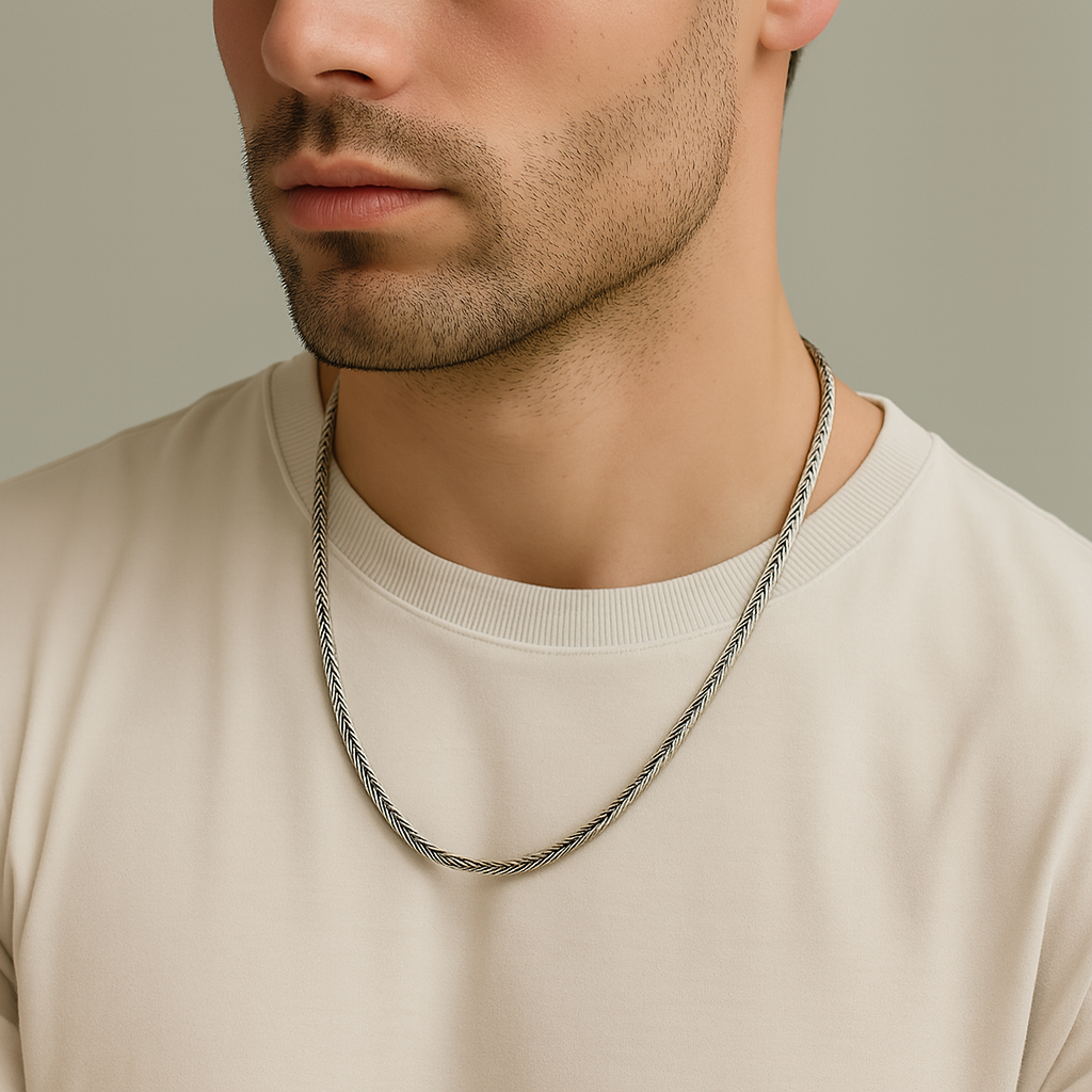 950 Silver Herringbone Chain