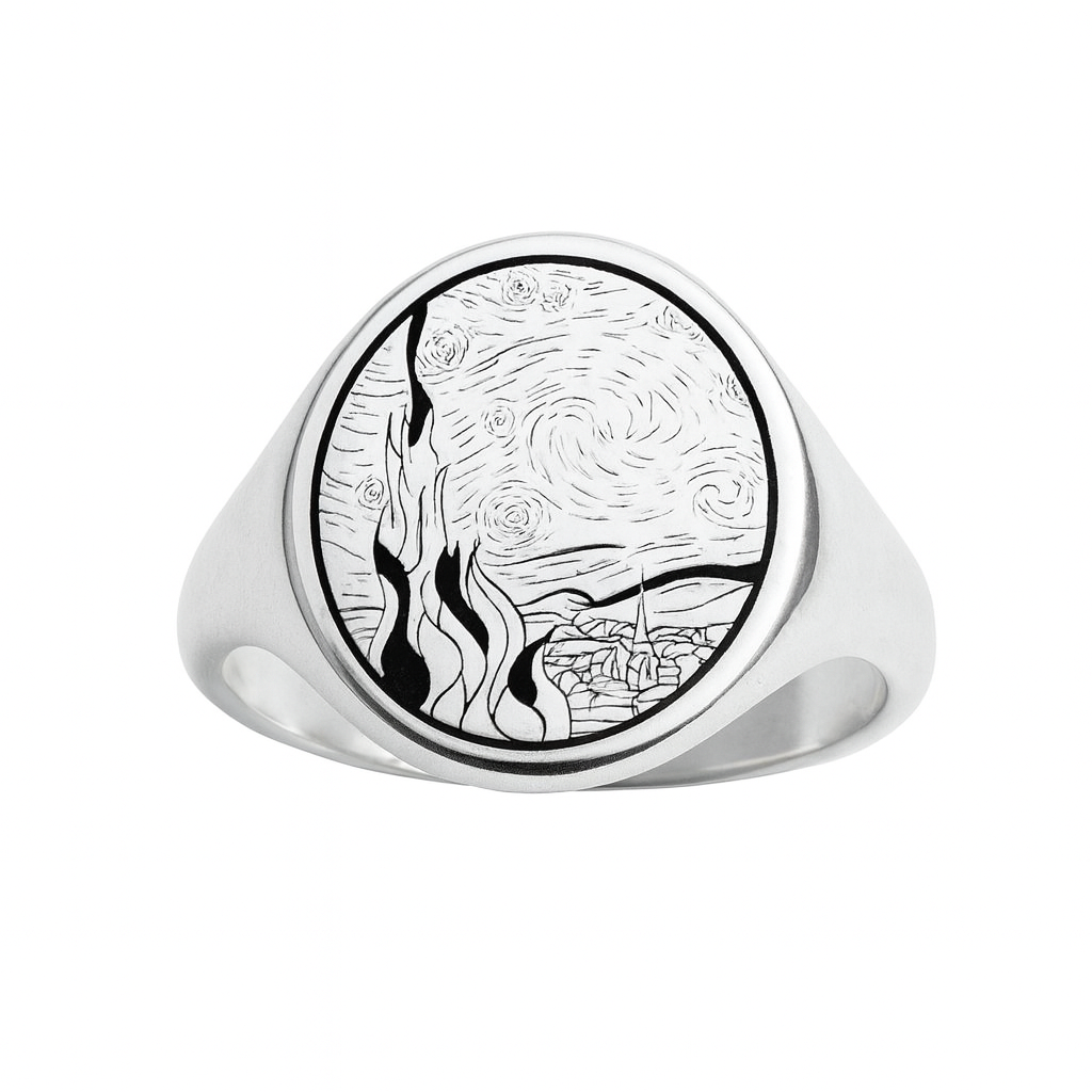 Anillo La Noche Estrellada