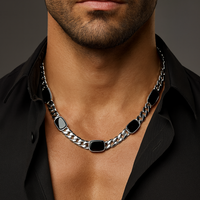 Thumbnail for Collar Miami Onix 7mm- Plata 999