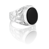 Thumbnail for Lumpy Oval Ónix- Plata 950