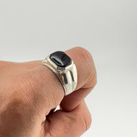 Anillo Box Onyx - Plata 950