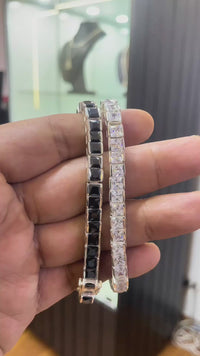Brazalete Tennis Cubic Plata 999