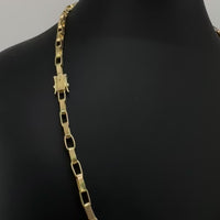 18K Gold Clip Model Chain