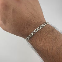 Pulsera de Plata 950 modelo Hexagonal 5mm