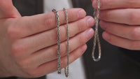 Pulsera Bizantino de Plata 3mm
