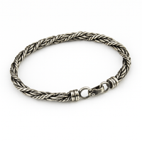 Thumbnail for Pulsera Espiga de Plata 950 para Hombre – Estilo Clásico y Masculino