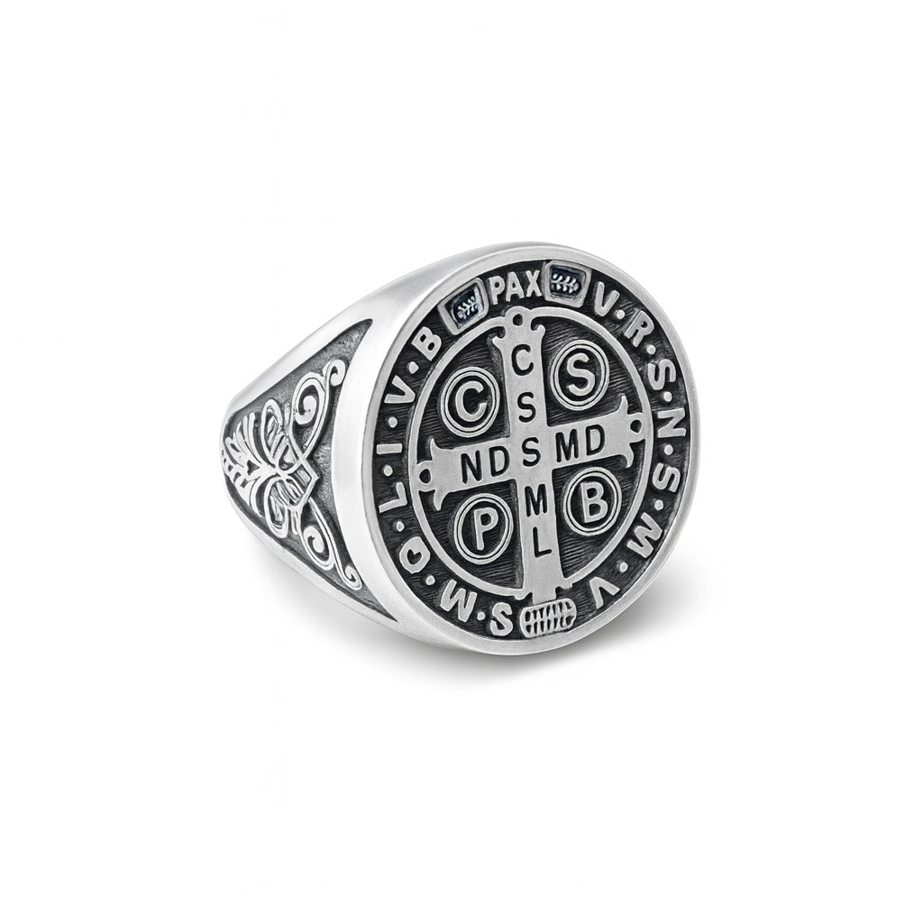 Anillo San Benito de Plata 950 Oval