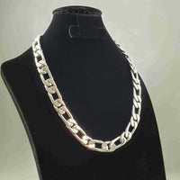 Thumbnail for Cadena de Plata ley 950 1x1 13mm 60cm