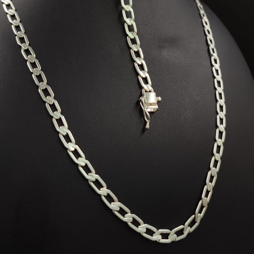 Cadena y Pulsera de Plata 950 Hexagonal