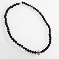 Thumbnail for Onyx Skull Silver Choker