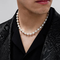 Thumbnail for Pearl choker with 950 sterling silver beads