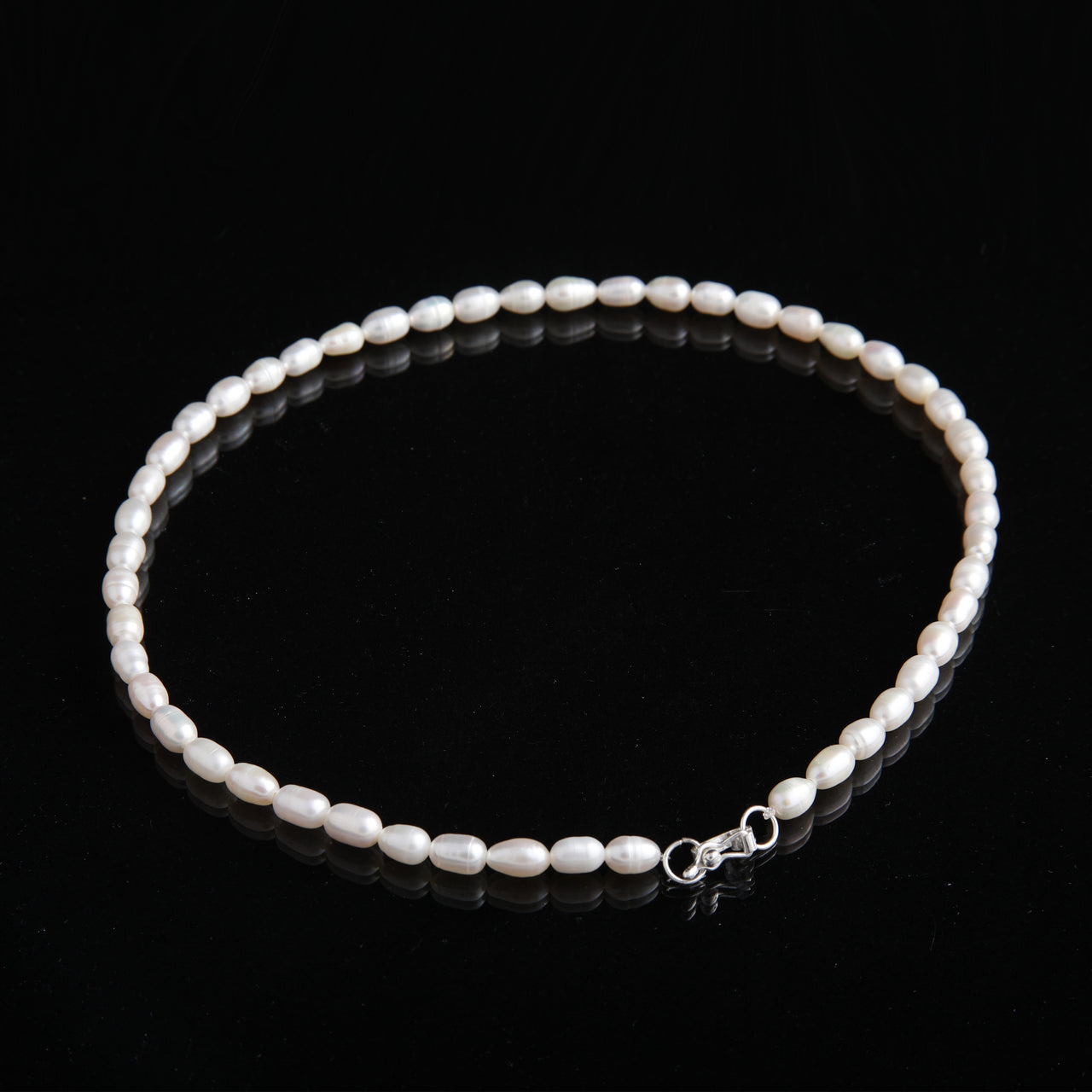 Freshwater Pearl Necklace with Silver Clasp
