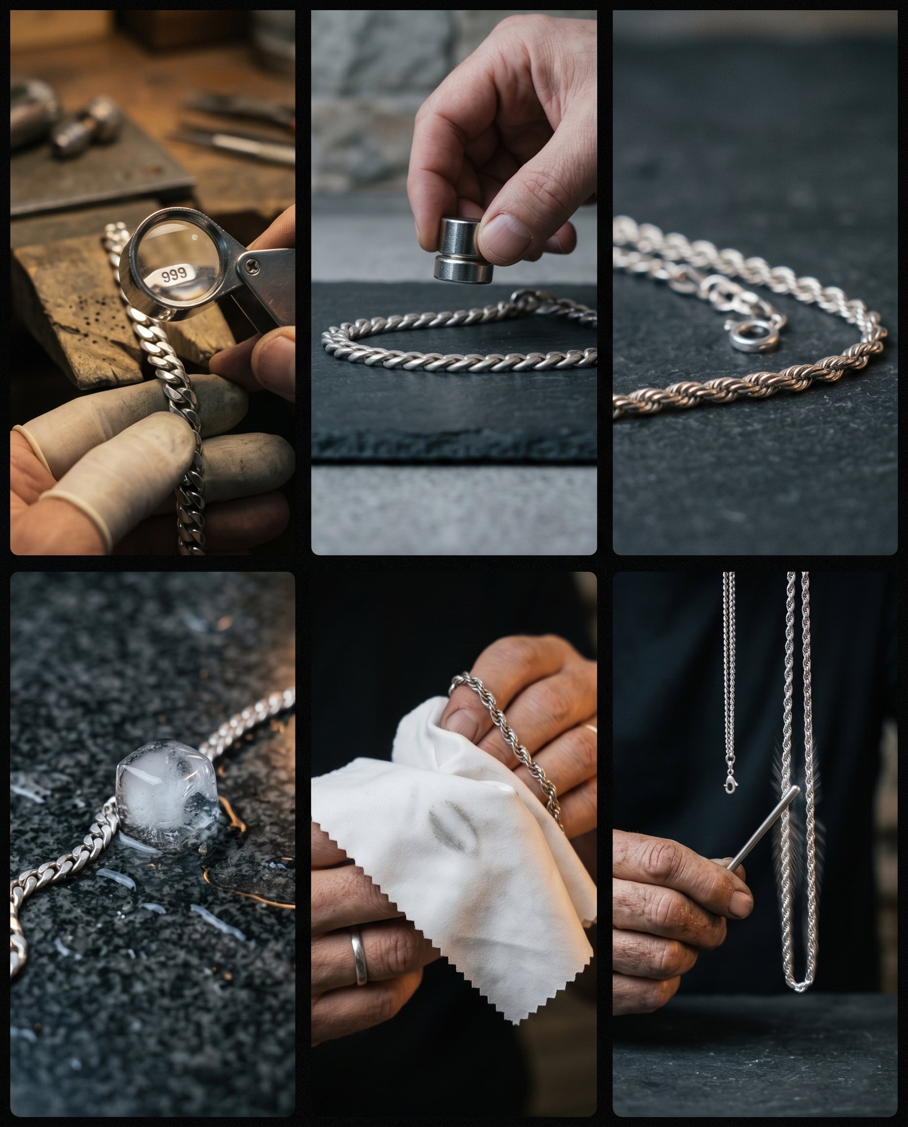 Cómo Saber si una Cadena es de Plata Pura: 5 Pruebas que Puedes Hacer en Casa - nativosjewelry