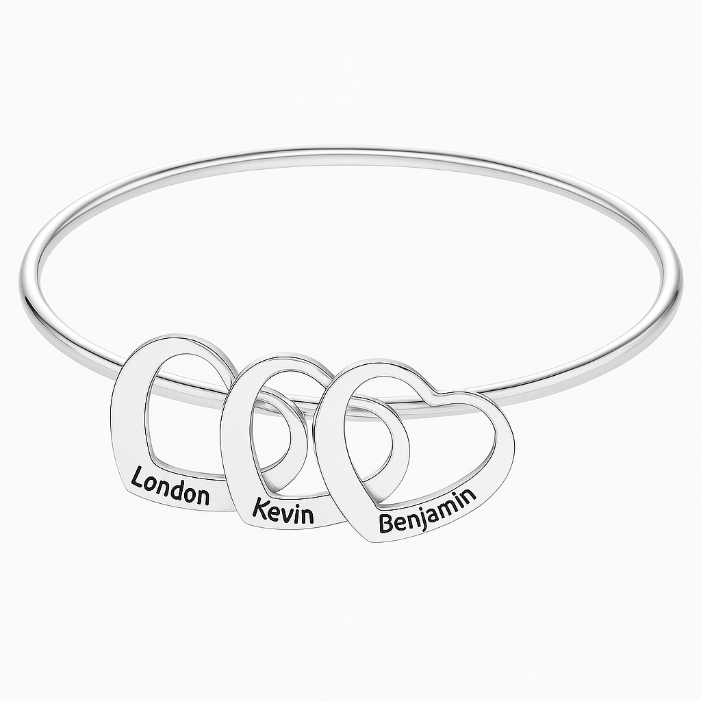 Brazalete con dije personalizado de Plata 950