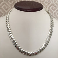 Thumbnail for Collar Esllabones cubanos de Plata 999 11mm