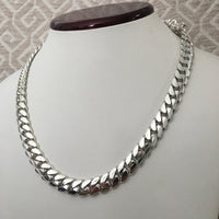 Thumbnail for Collar Esllabones cubanos de Plata 999 11mm