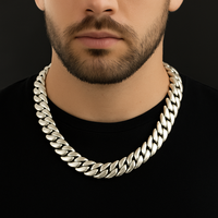Thumbnail for 999 Sterling Silver Cuban Chain 260gr 13mm 50cm