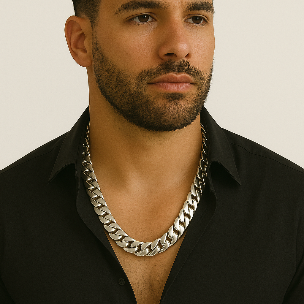 999 Sterling Silver Cuban Chain 14mm 400gr