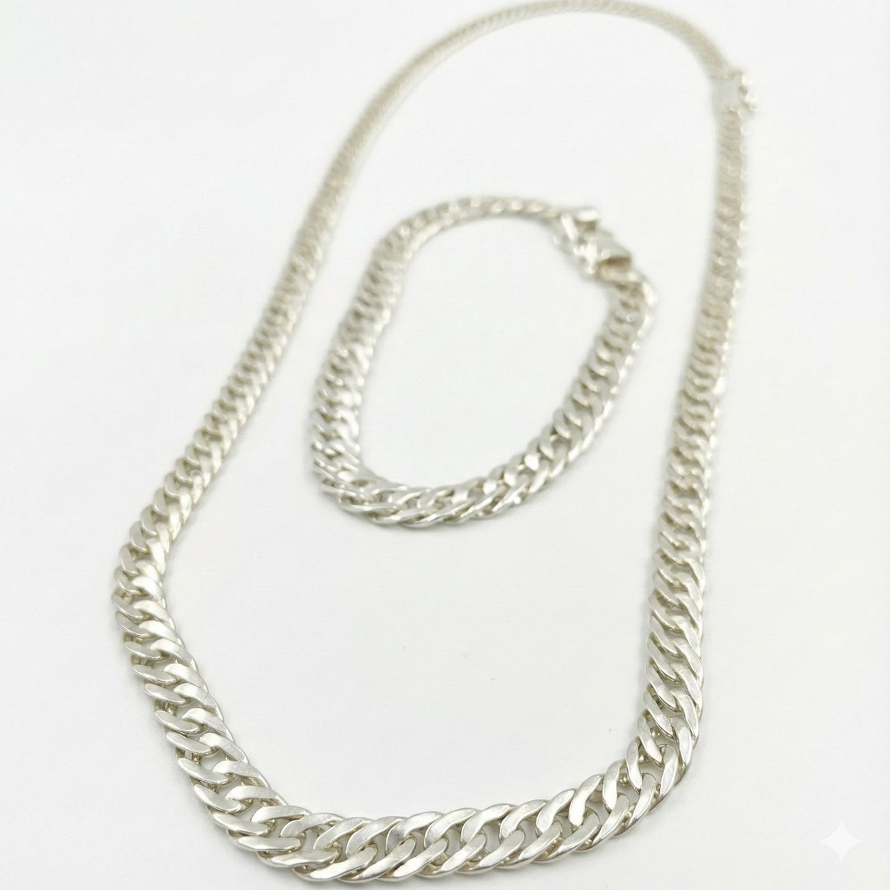 950 Silver Mesh Chain and Bracelet Pack