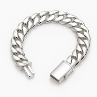 Thumbnail for Pulsera Cubana de Plata 999 – 14 mm (22 cm / 8.6”)