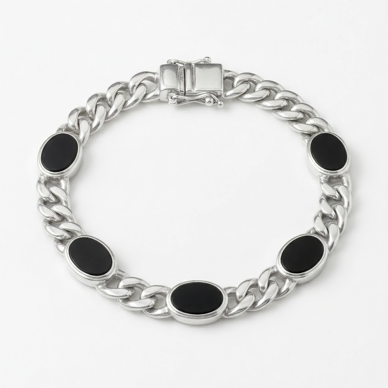 Miami Distinción Ónix — 6mm Silver Cuban Bracelet 950