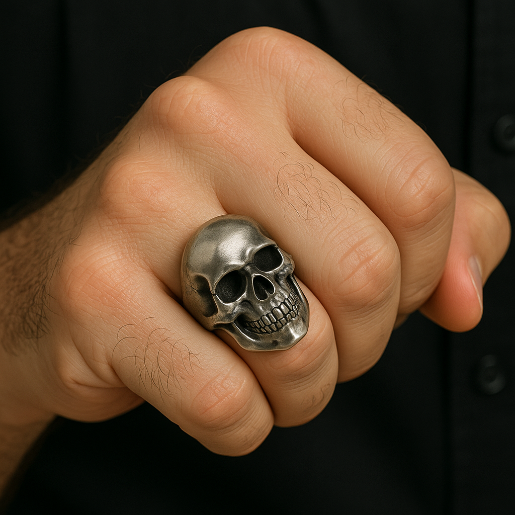 950 Silver Skull Ring