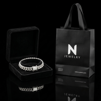 Thumbnail for Malla Cubana Clásica 7mm — Silver Cuban Bracelet 950 (21cm)