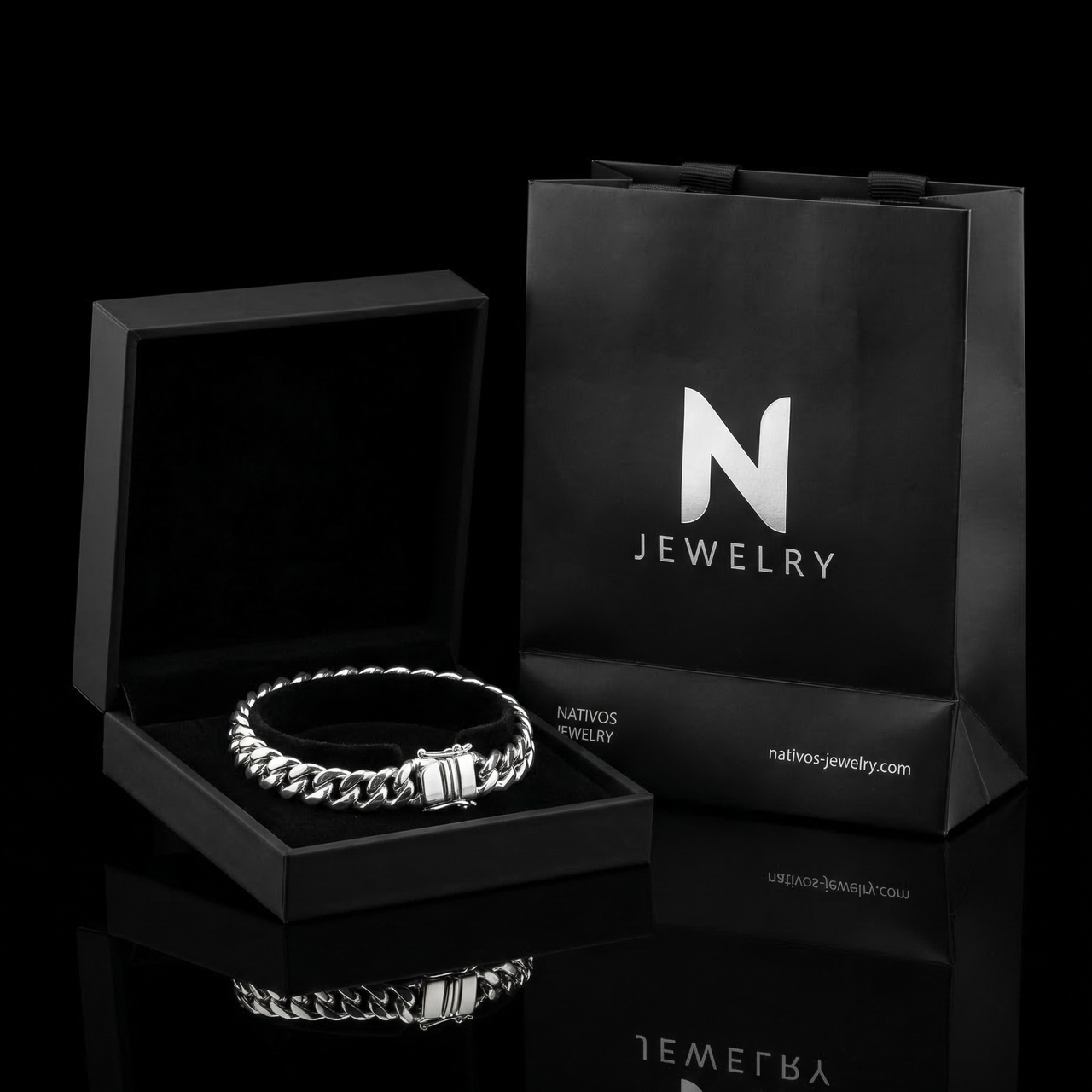 Lomo Leadership 7mm — Silver Bracelet 950 (21cm) 