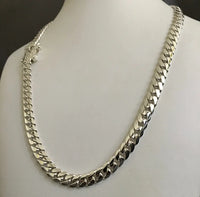 Thumbnail for Collar eslabones cubanos 8mm Plata 999