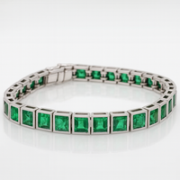 Thumbnail for 999 Silver Cubic Tennis Bracelet