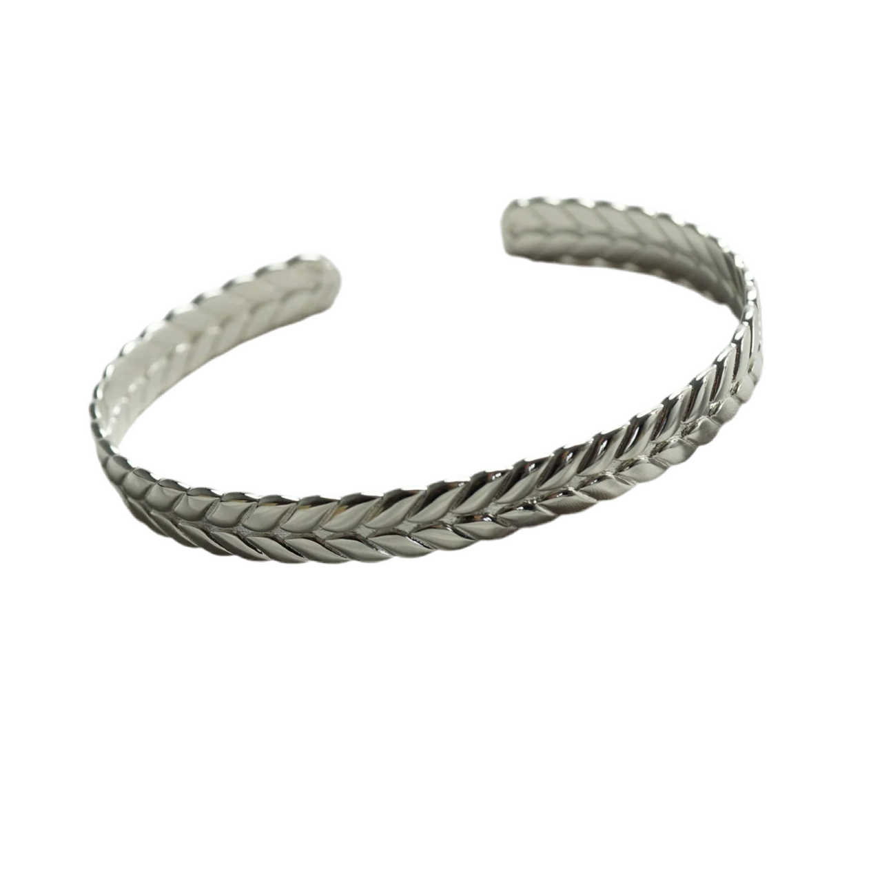 Brazalete crown Laurel de Plata 950