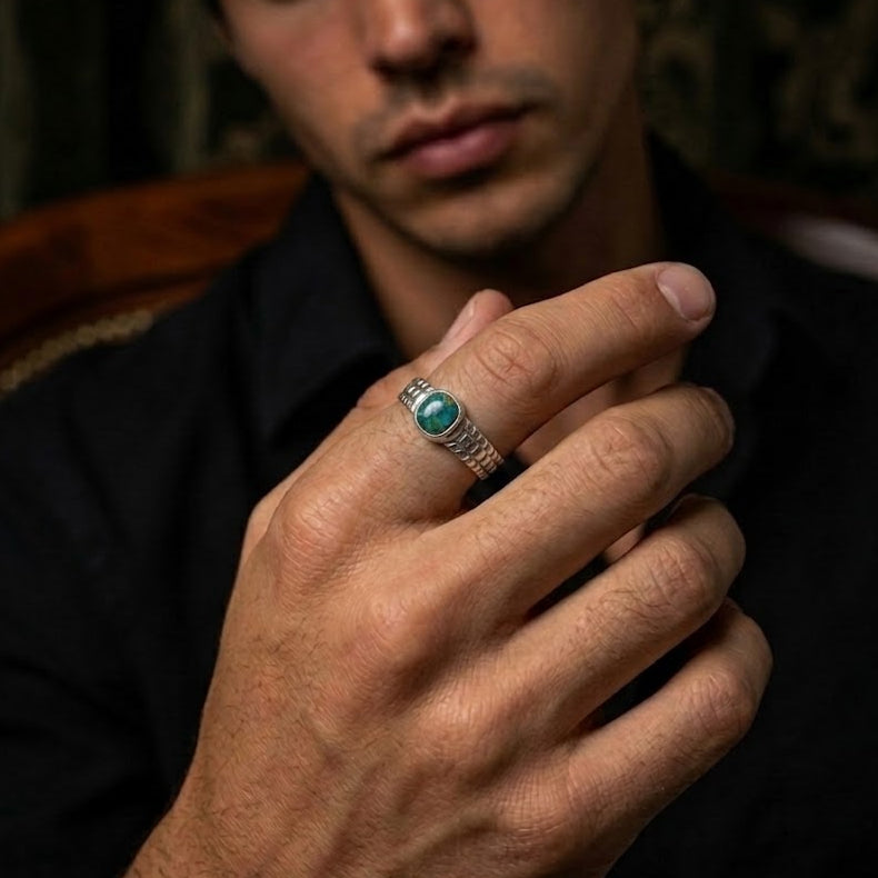 KRONOS Discipline — Turquoise Ring Silver 950 