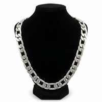 Thumbnail for Cadena de Plata ley 950 1x1 13mm 60cm