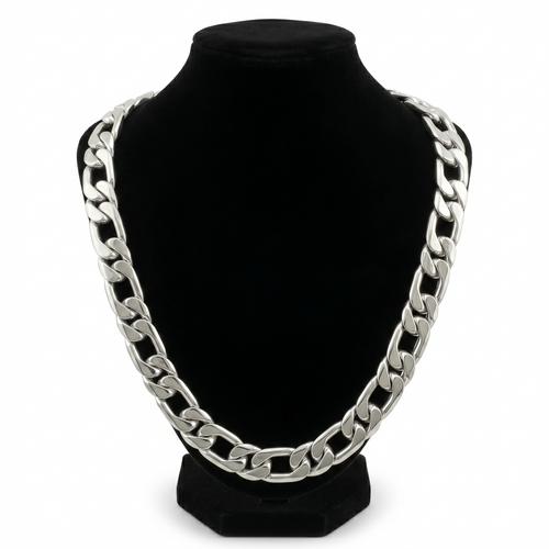 Cadena de Plata ley 950 1x1 13mm 60cm