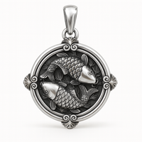 Thumbnail for Dije Koi Doble en Plata 950 – 3cm