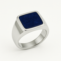 Thumbnail for Anillo EGEO SIGNET – Lapislázuli Plata 950
