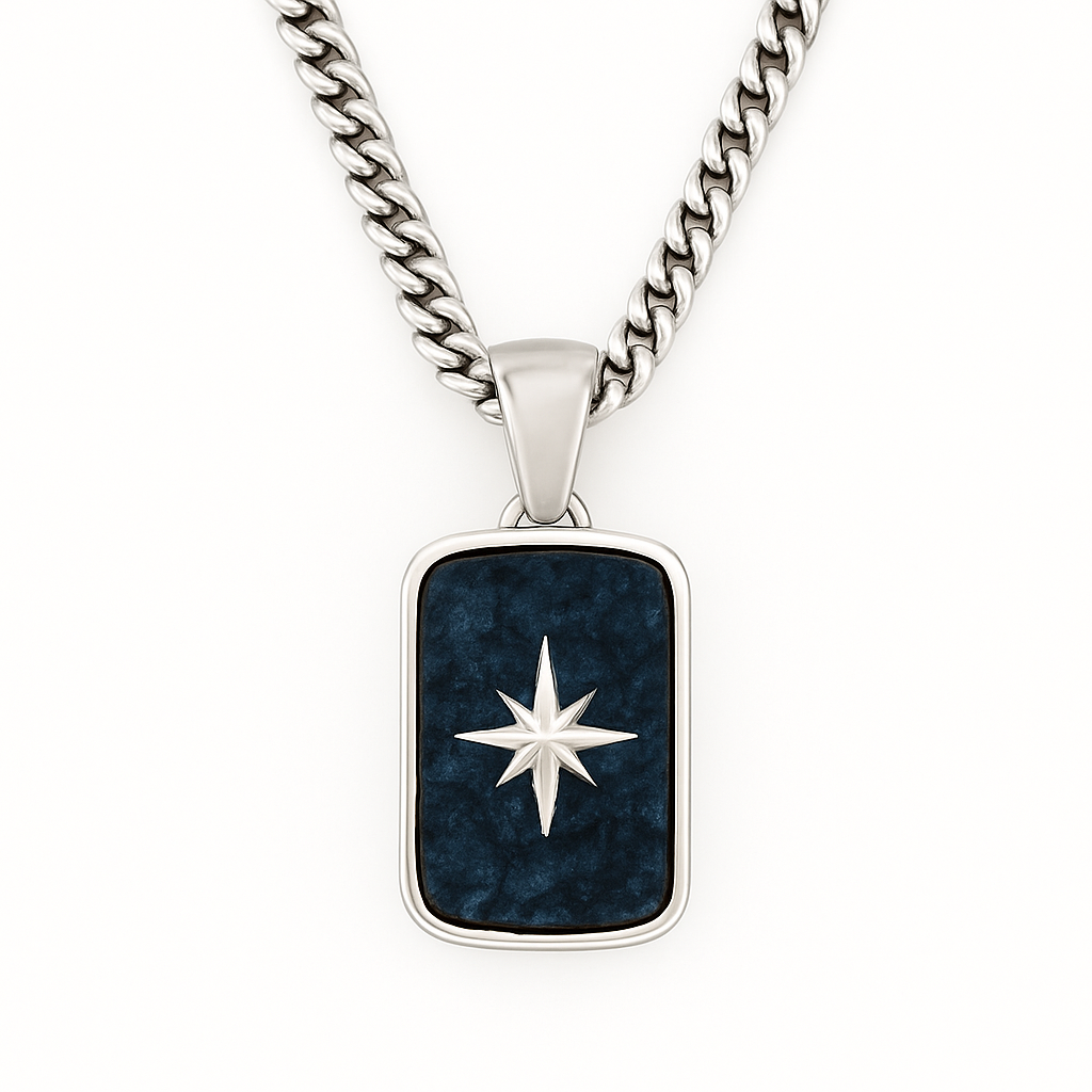 North Star Necklace - 950 Silver &amp; Labradorite