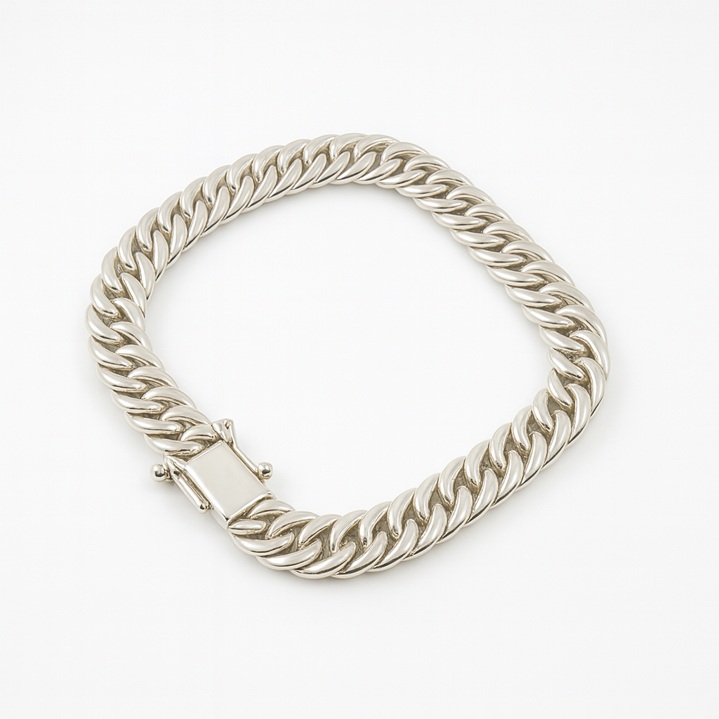 Pulsera Malla de Plata 950 - 7mm de ancho