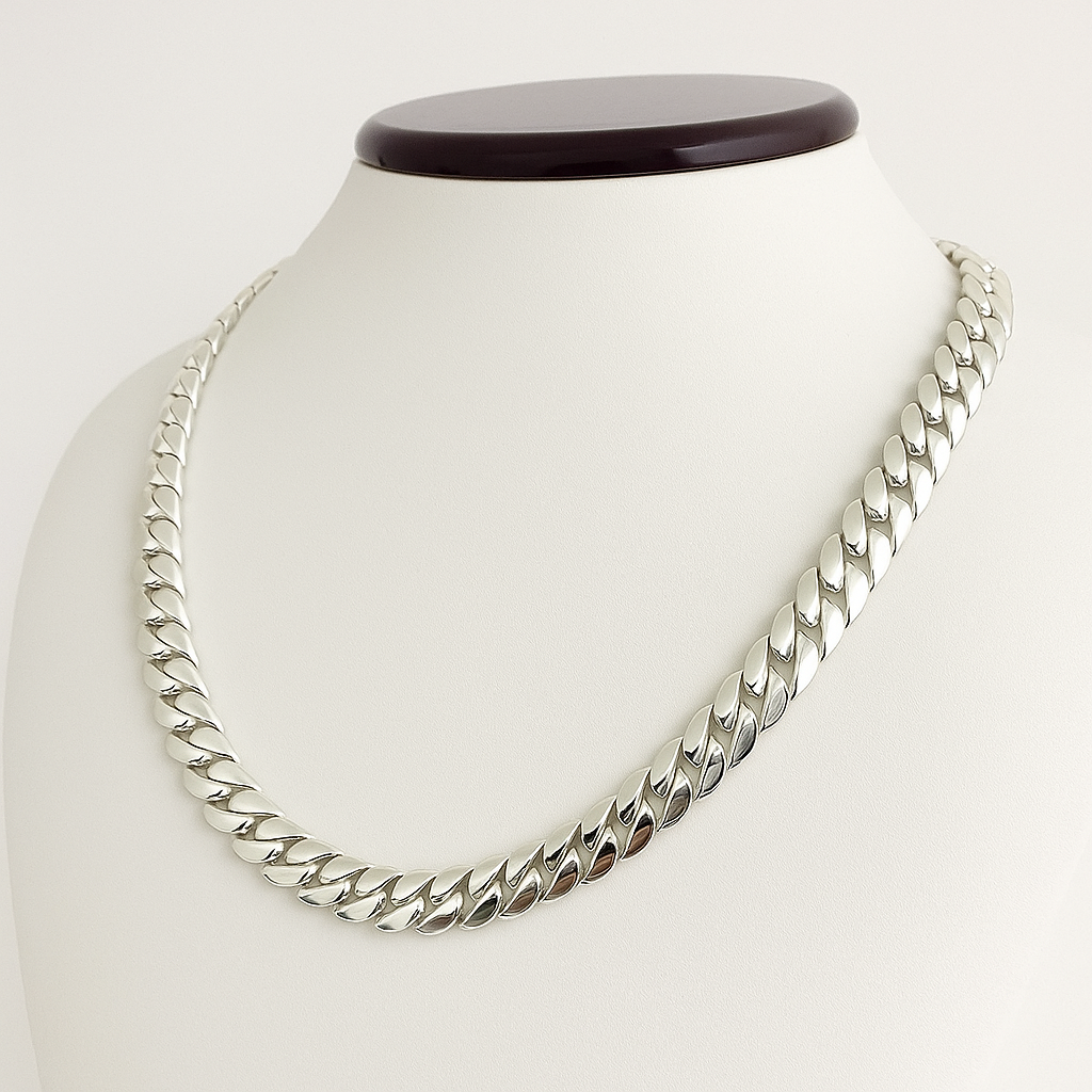 Cuban Link Chain 8mm - 999 Sterling Silver