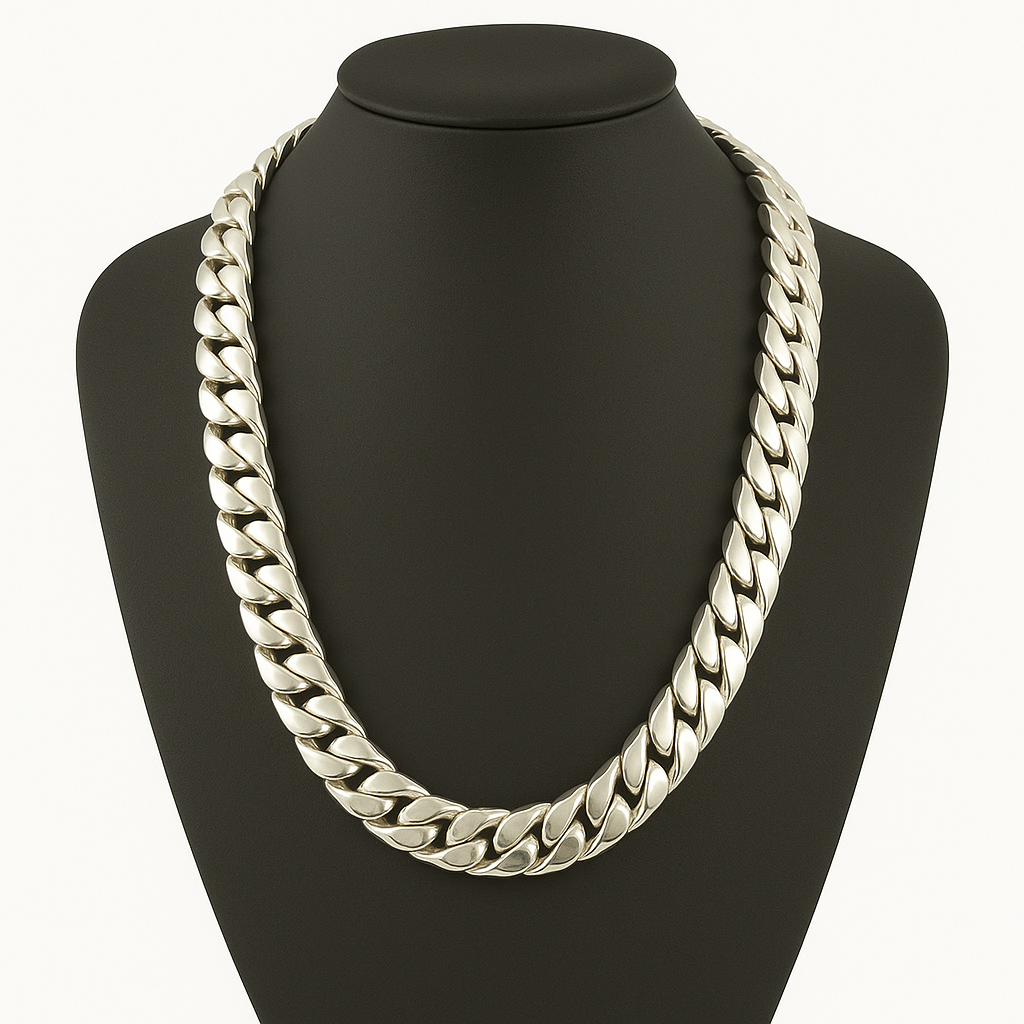 999 Sterling Silver Cuban Chain 14mm 400gr