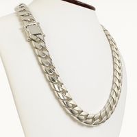 Thumbnail for 999 Sterling Silver Cuban Chain 14mm 400gr