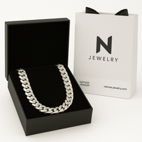 Thumbnail for 999 Sterling Silver Cuban Chain 260gr 13mm 50cm