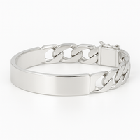 Thumbnail for Cuban link bracelet in 950 sterling silver, 11 mm, 95 g.
