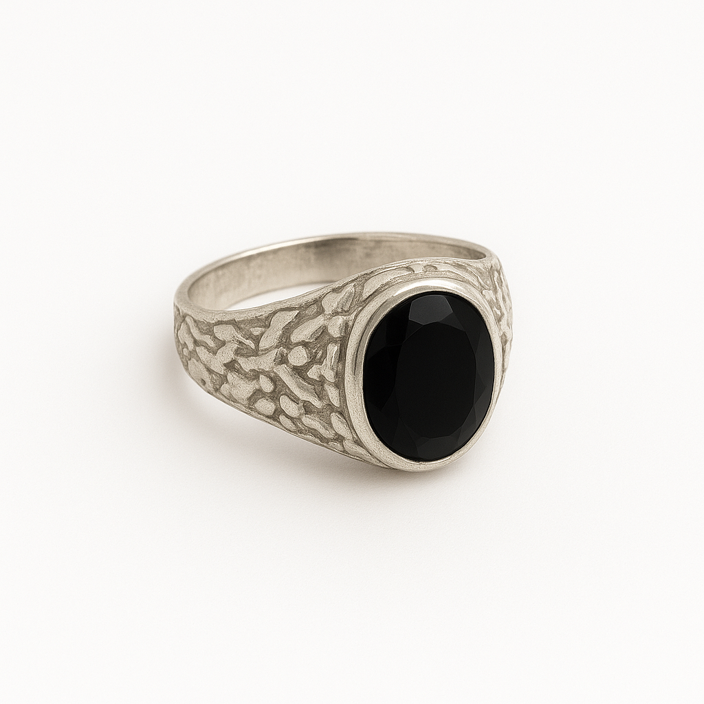 Pack Anillo Oval labrado y Pulsera Fígaro de Plata 950