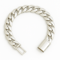 Thumbnail for 12mm Cuban Link Bracelet 999 Silver