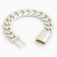 Thumbnail for Pulsera Miami de Plata 999 – 16mm de Grosor x 22cm (8.66”) | Certificado de Autenticidad