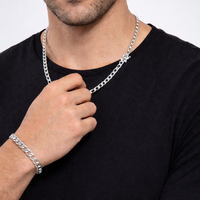 Thumbnail for 950 Silver Hexagonal Chain and Bracelet